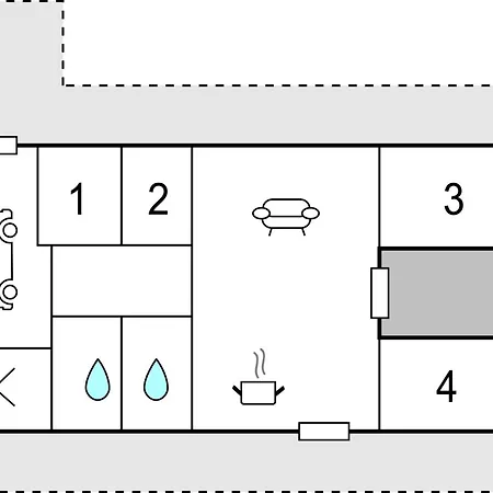 Holiday home In With Kitchen *